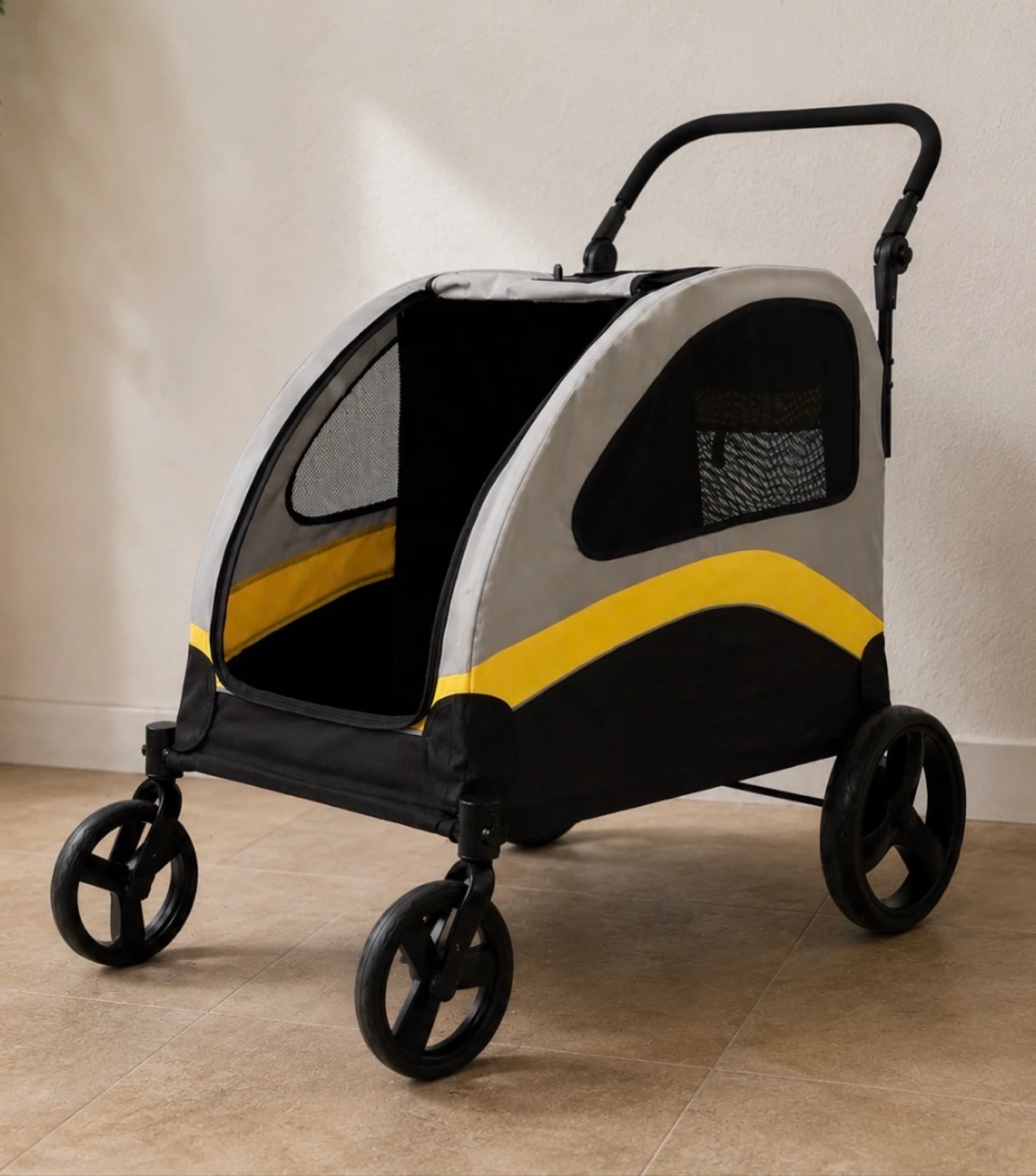 Carrito XL para mascotas • 2 Habitaciones • Hasta 42 Kg